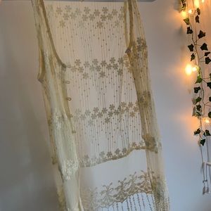 Yellow, festival cardigan